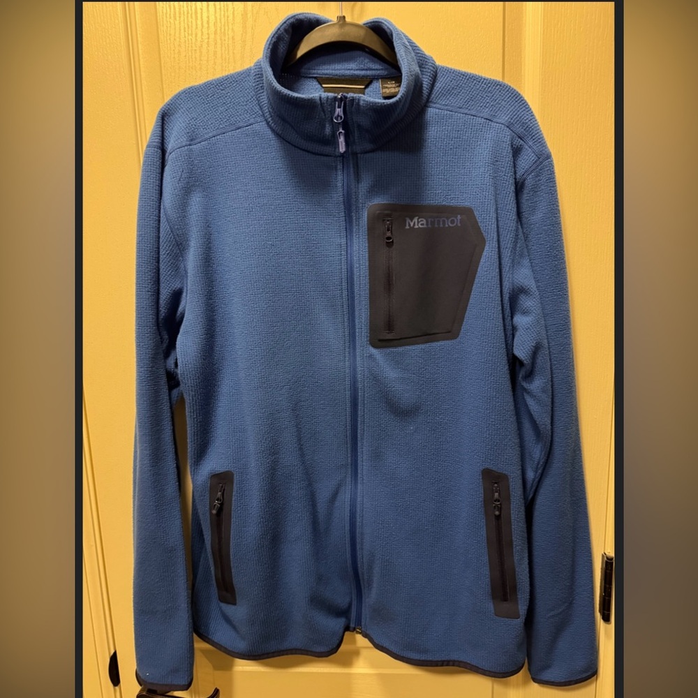 Marmot Rangely Blue Full-Zip Fleece Jacket